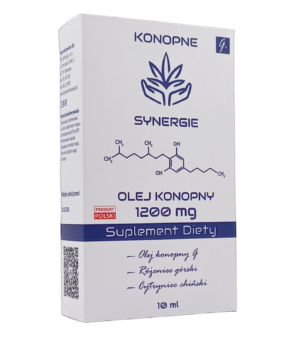 KONOPNE SYNERGIE - Suplement Diety CBGOlej Konopny 1200mg kannabinoidów + adaptogeny + terpeny